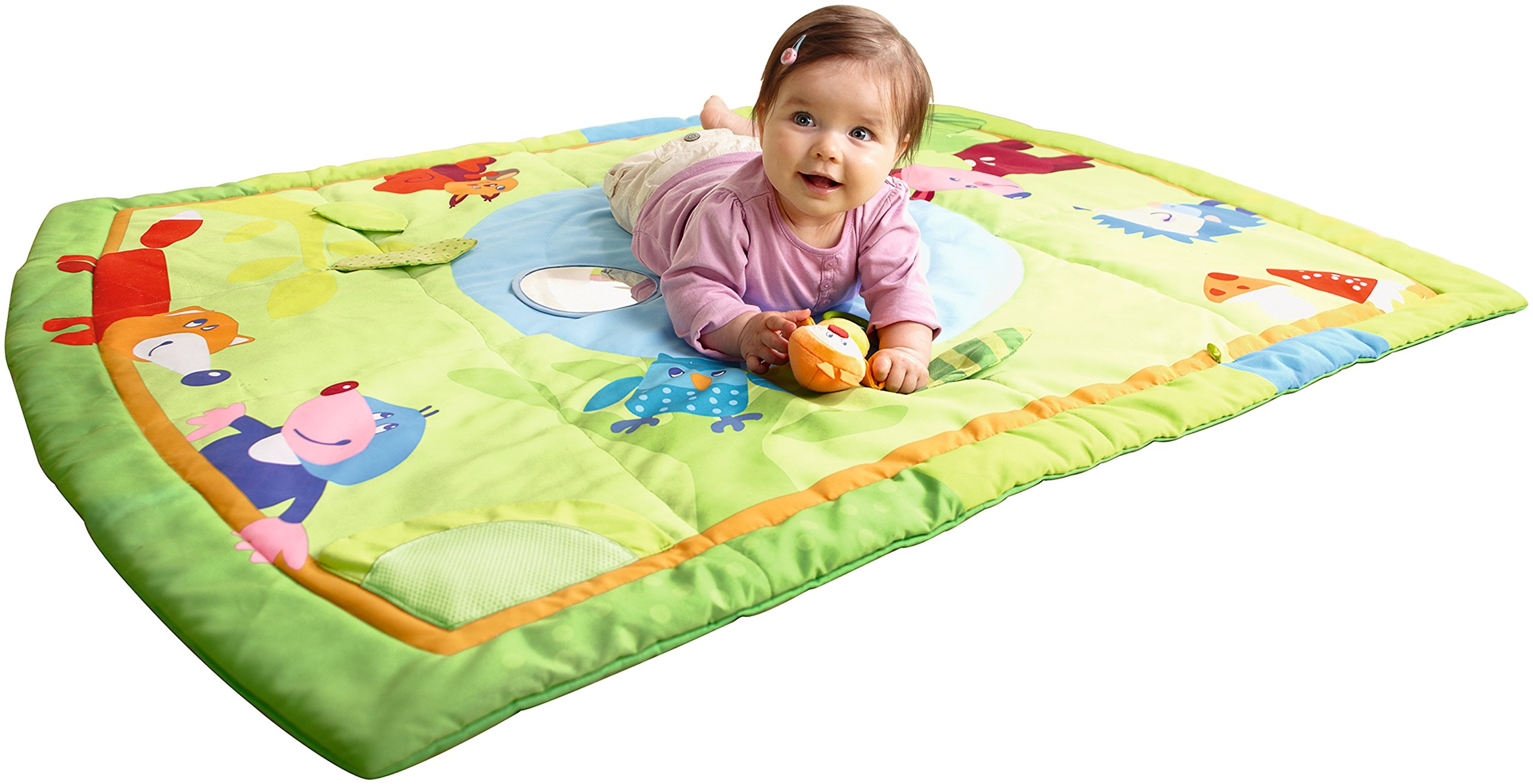 HABA Magic Woods Play Rug - Soft & Durable Kids Play Mat for Indoor & Outdoor Use - Perfect for Playrooms, Daycares, and Nursery Decor