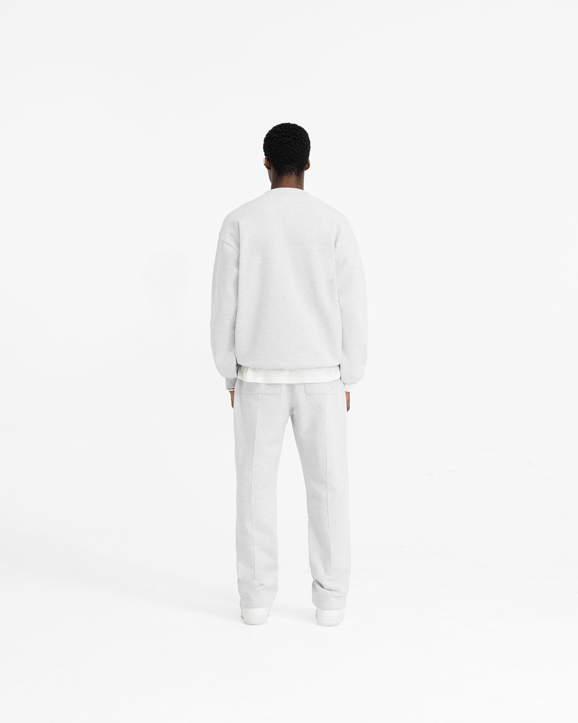 Initial Oversized Sweater | Ice Grey Marl | Cozy Winter Pullover for Women | Perfect for Casual Outfits & Holiday Gatherings