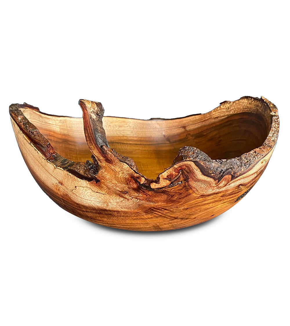 Handcrafted Koa Wood Bowl #2301 by Aaron Hammer - Perfect for Home Decor, Fruit Serving & Gift Giving