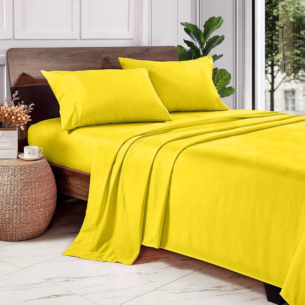 Premium 500 Thread Count 100% Egyptian Cotton 4-Piece Sheet Set - California King Size (72