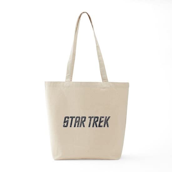 Star Trek Classic Logo Tote Bag - Natural Canvas Reusable Shopping Bag for Groceries, Beach & Everyday Use | Officially Licensed Trek Merchandise