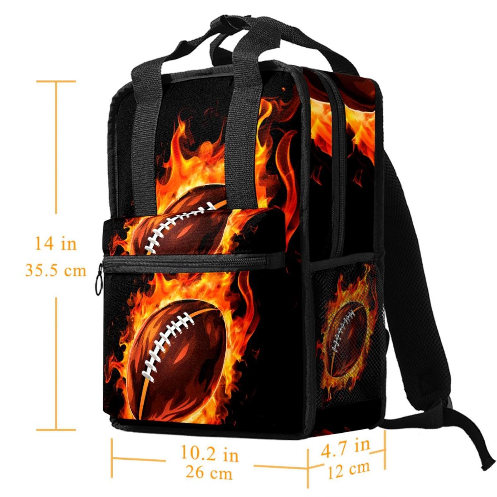 Men's & Women's Travel Backpack - Durable American Football Design Backpack for Hiking, Gym & Daily Use