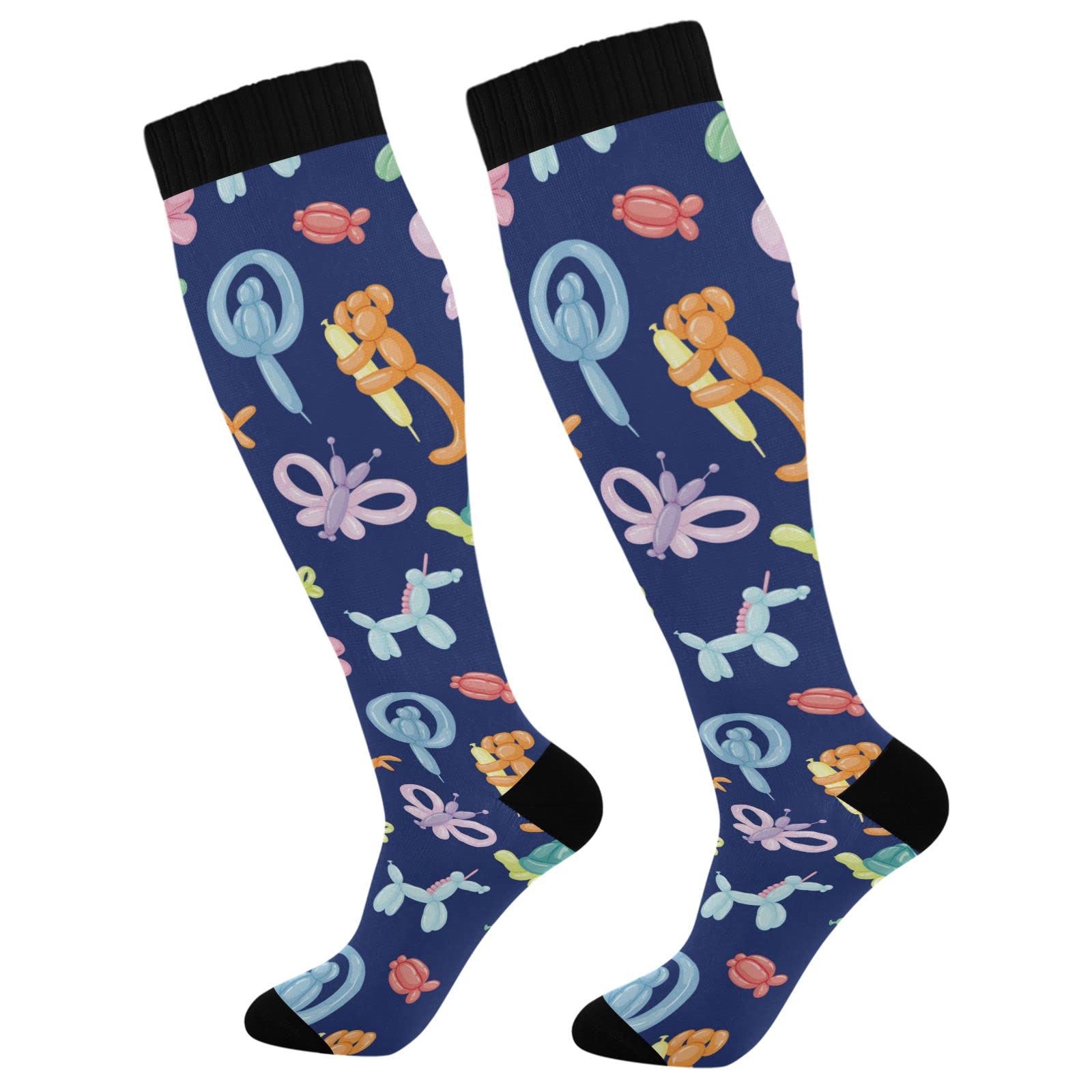 Leopard Print Compression Socks for Women & Men - Medical Grade Support for Running, Cycling, Nursing & Sports - Improve Blood Circulation & Reduce Fatigue