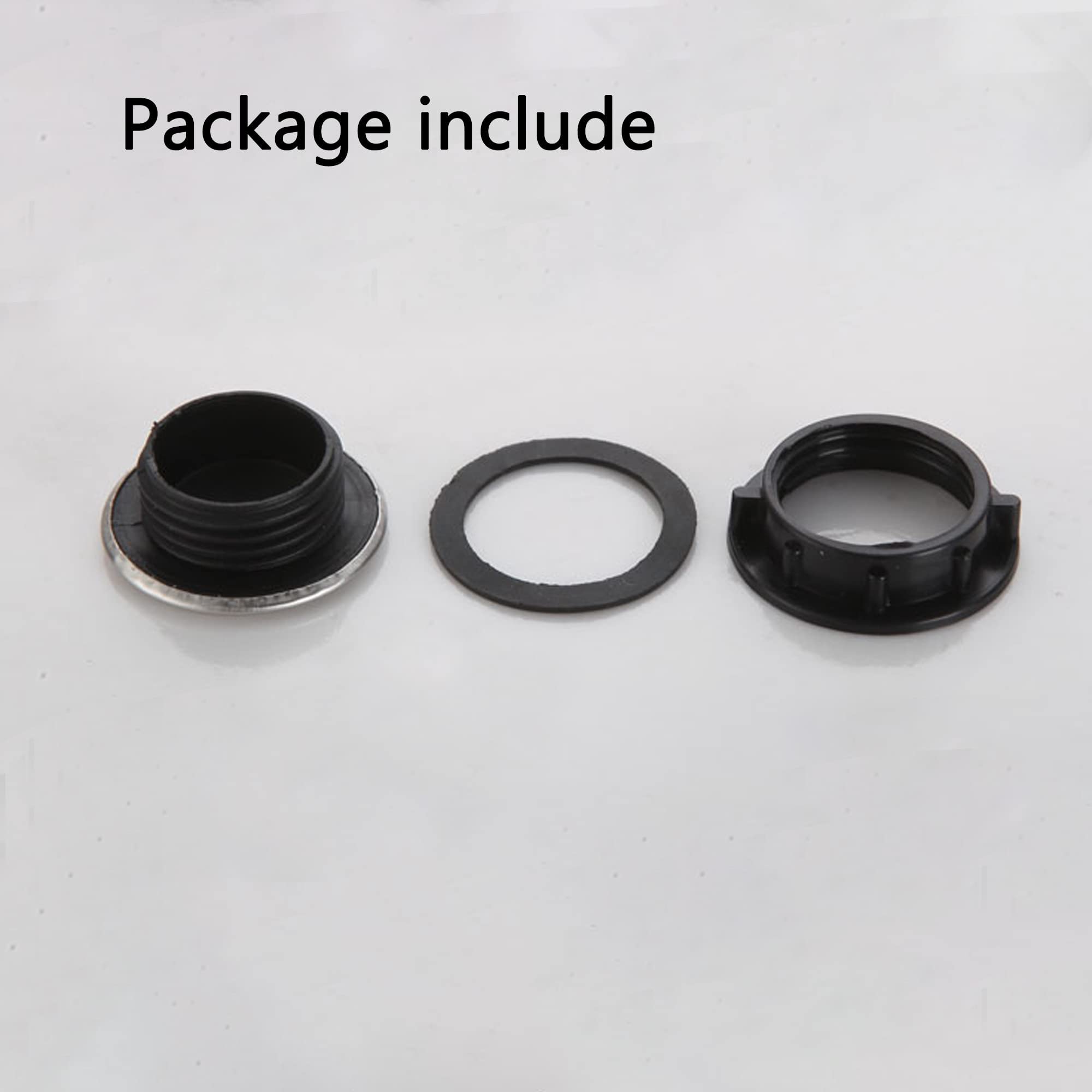2 Pack Brushed Stainless Steel Sink Faucet Hole Cover Plug (1.22