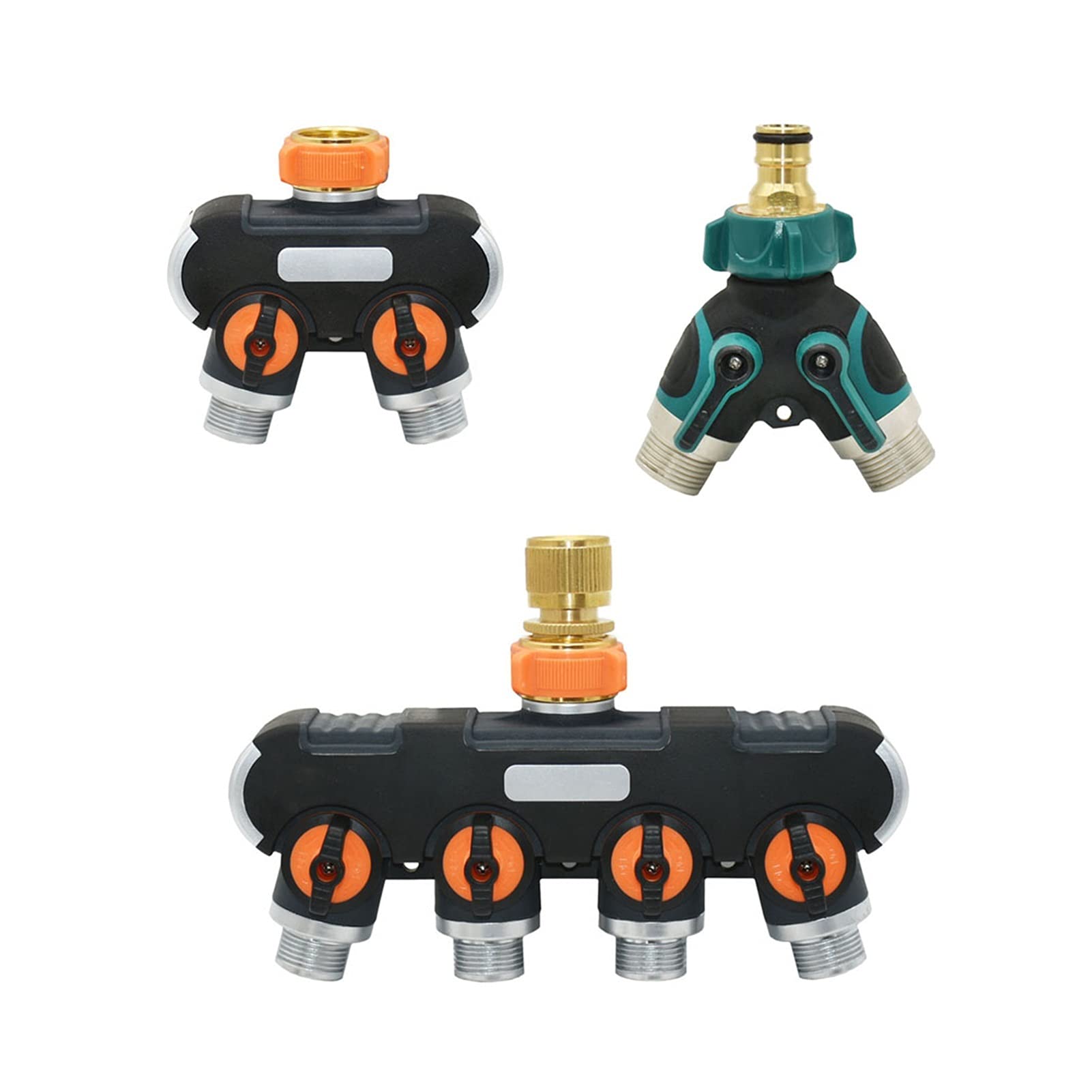 **ZXCVB 2/4 Way Garden Faucet Splitter - Female 1/2