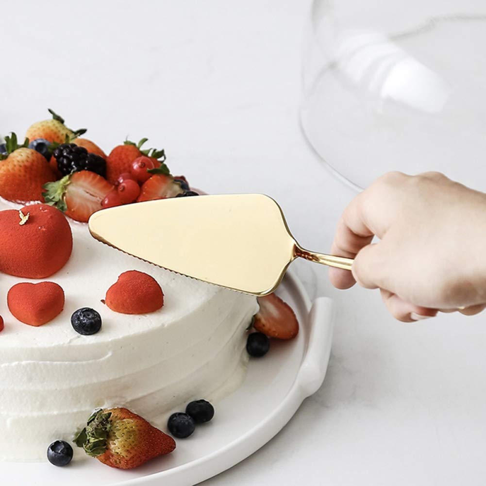 Ochine Stainless Steel Cake & Pie Server - Professional Dessert Knife with Fine Serrated Edge for Wedding Cakes, Pizza, Tart, Cheese | Perfect for Catering, Baking, and Party Serving