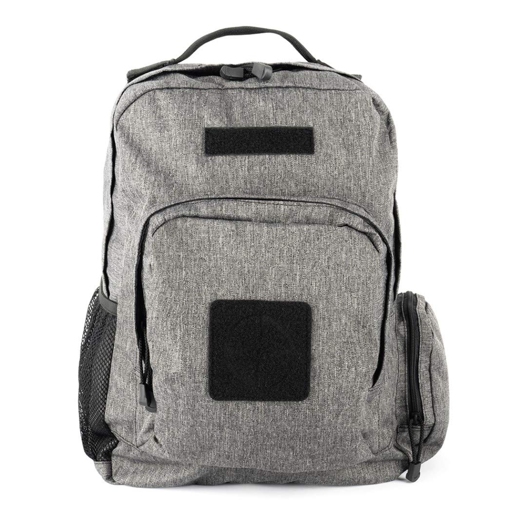 LAPG Commuter Backpack - Hydration Compatible Small Daypack for Hiking, Travel & Work - Heather Grey Tactical Backpack for Men & Women
