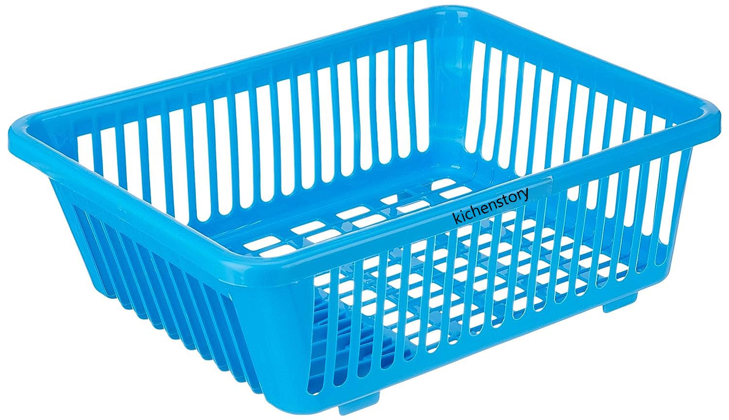 Unbreakable Kitchen Sink Dish Drying Rack - Blue for Countertop Storage