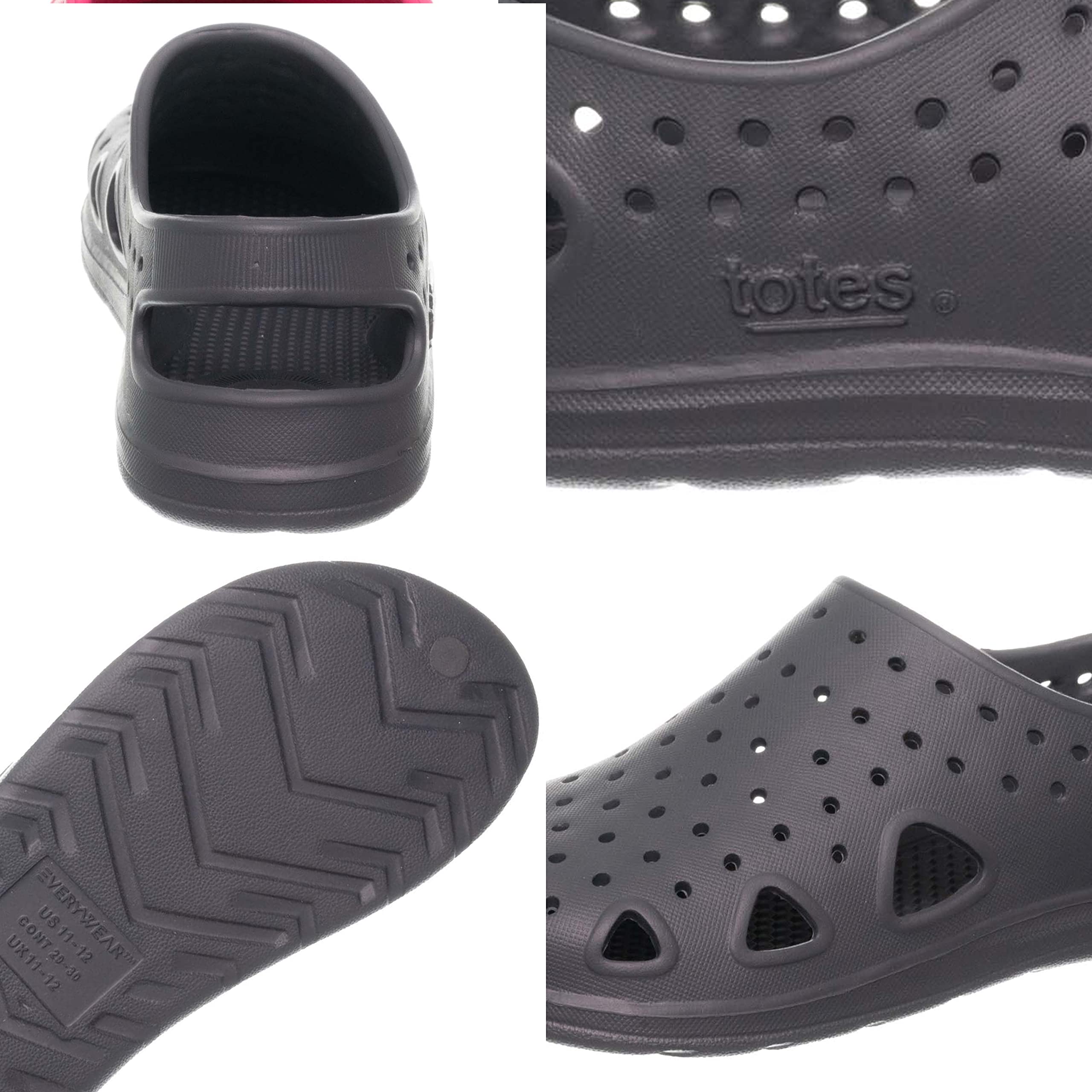 totes Unisex-Child Everywear Splash and Play Clog - Waterproof Kids Sandals for Beach, Pool & Outdoor Play - Comfortable Non-Slip Children's Shoes