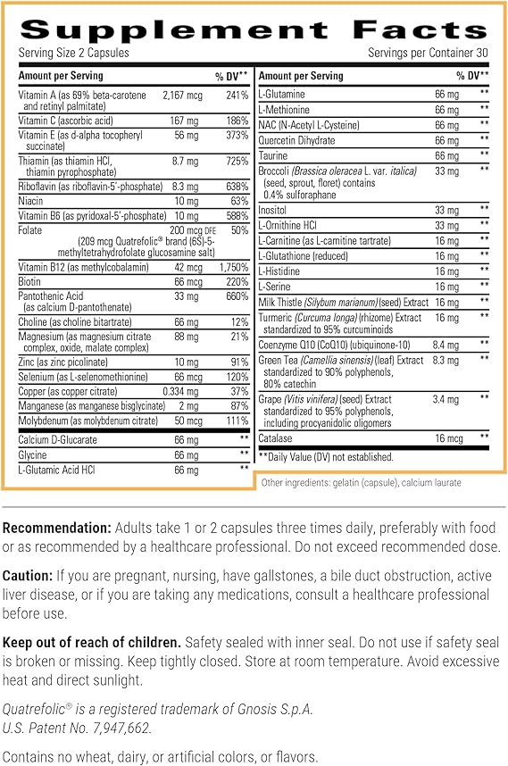 Integrative Therapeutics Detoxication Factors - Liver Support & Toxin Removal Supplement for Detox & Cleansing - Ideal for Post-Holiday, Weight Management & Wellness Routine