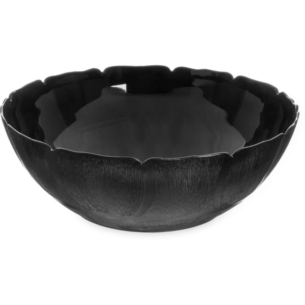 Carlisle 6919 17.2 Quart Petal Mist Mixing Bowl - Black - Perfect for Baking, Food Prep & Serving - Commercial & Home Kitchen Use