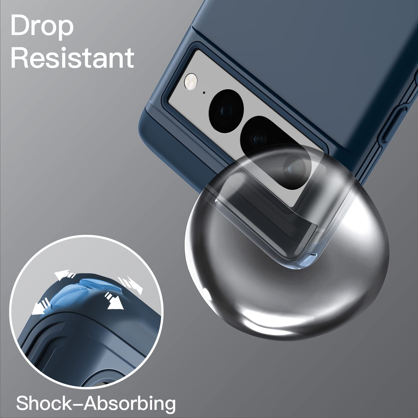JETech Shockproof Case for Google Pixel 7 Pro - Rugged Protective Cover for Outdoor & Sports