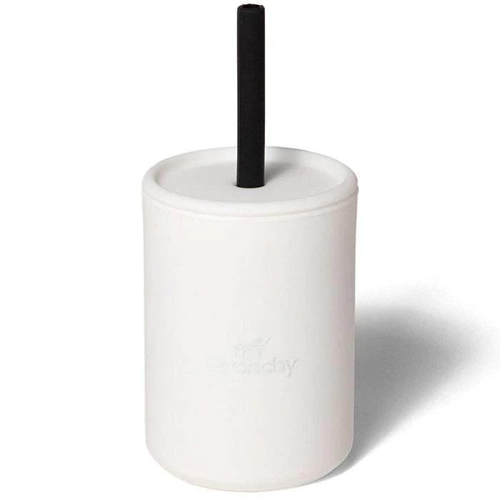 Avanchy Mini Silicone Cup & Straw - 6oz (177ml) BPA-Free Baby Sippy Cup for Toddlers - Perfect for Travel, Daycare & On-the-Go Snacks