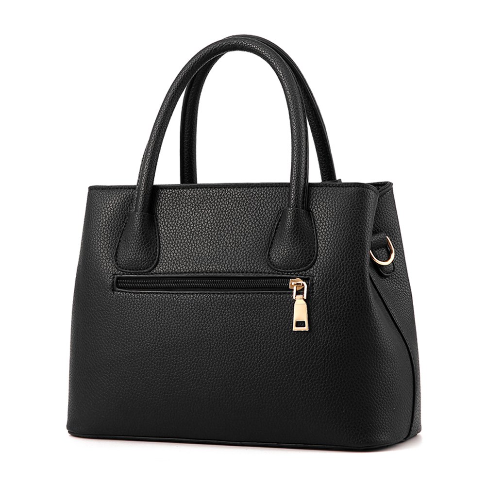 **Covelin Women's Leather Top-Handle Crossbody Bag - Medium Size Durable Tote Purse for Work, Travel & Everyday Use**