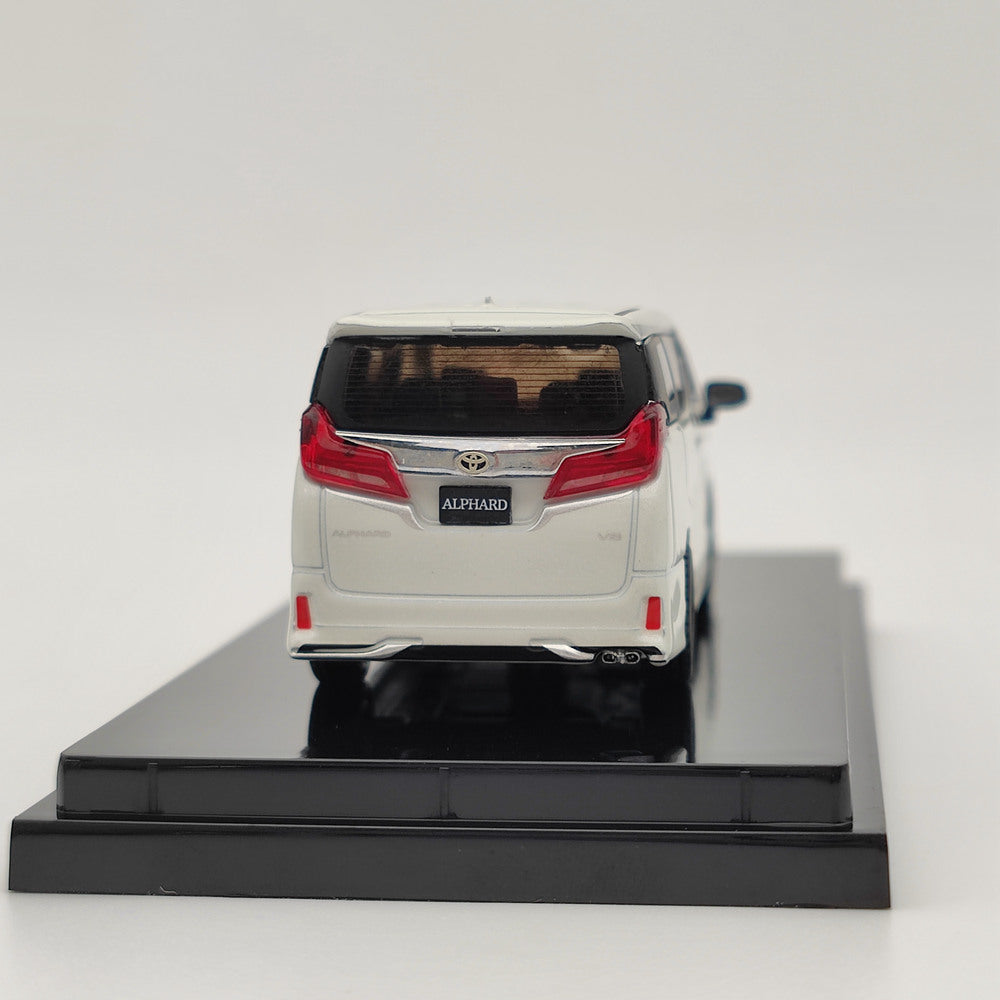 1/64 Scale Hobby Japan Toyota Alphard (H30W) Customized Version White Diecast Model Car HJ642012AW - Collectible Toy Car Gift for Enthusiasts & Kids, Perfect for Display, Play, and Gifting