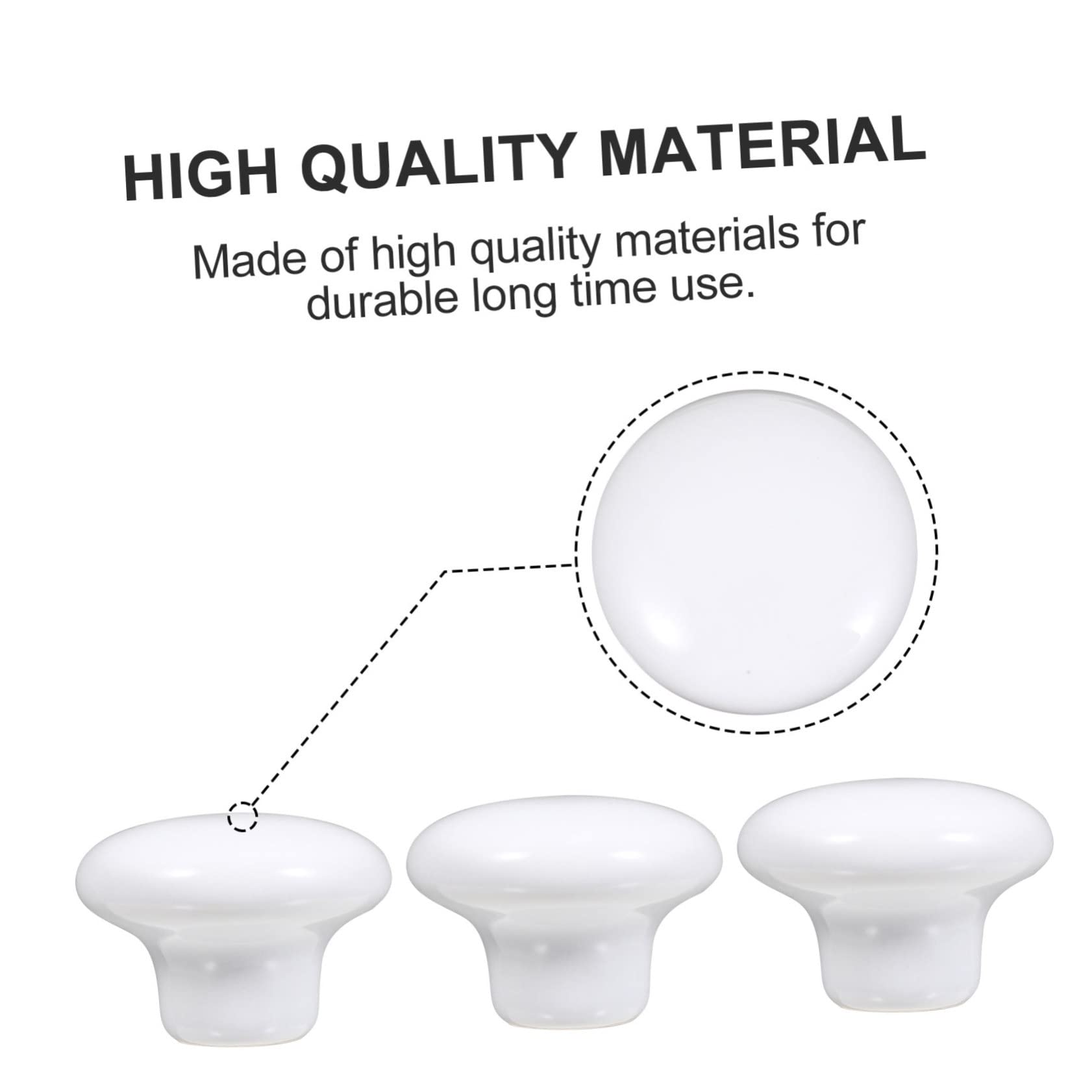DOITOOL 10-Pack Ceramic Cabinet Knobs - Round Pull Handles for Kitchen Cabinets, Closet Drawers & Cupboards - Durable & Stylish Hardware for Home Decor & DIY Projects
