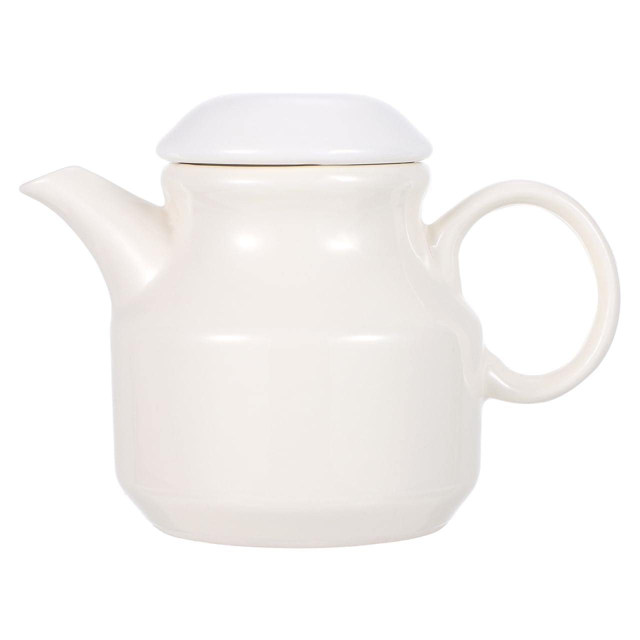 DOITOOL Ceramic Creamer Pitcher with Lid & Ladle - 16oz Milk Jug, Gravy Boat, Vinegar Dispenser - Perfect for Coffee, Tea, Sauces & Condiments - Elegant Kitchen Serving Container with Handle & Saucer