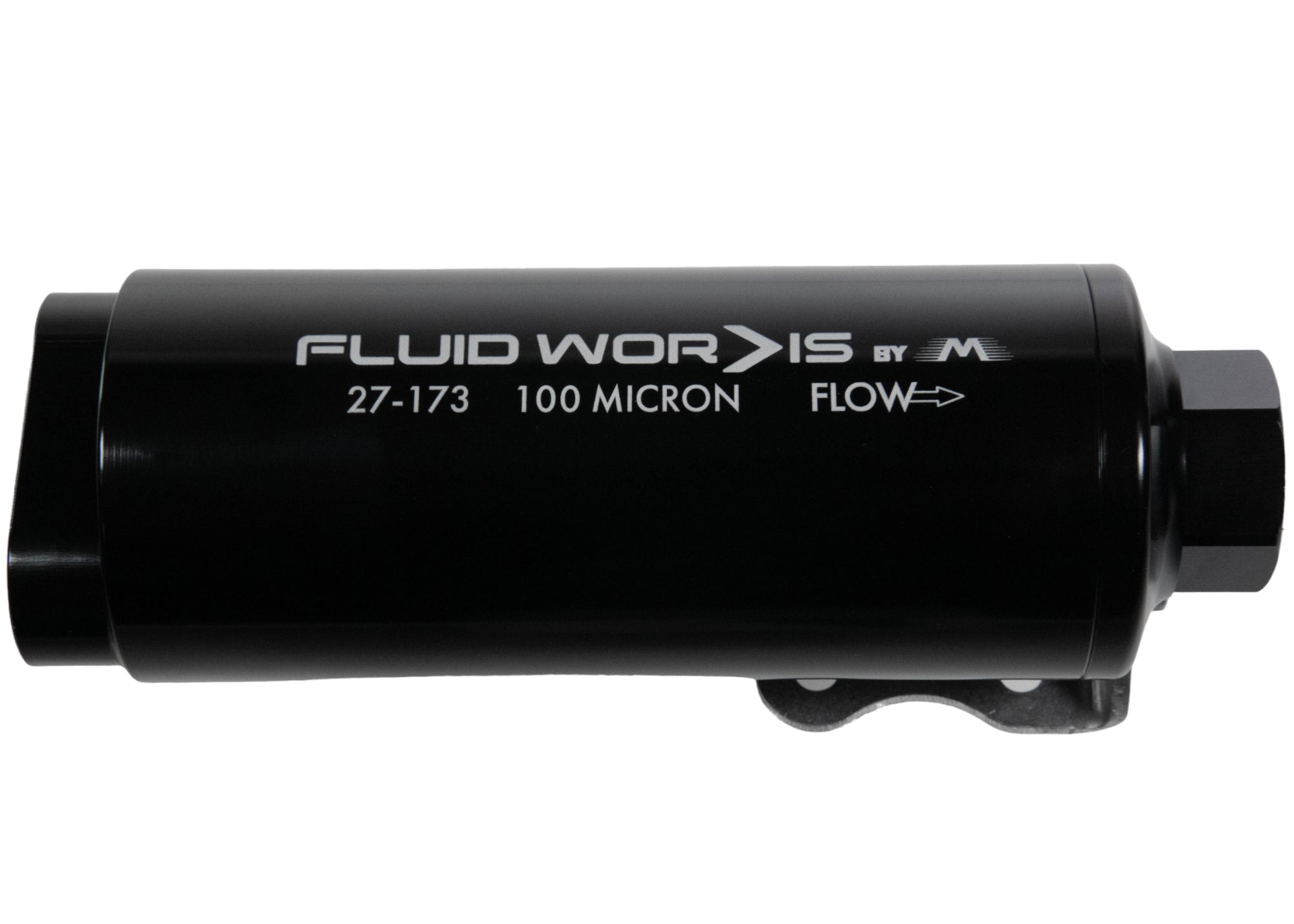 Fluidworks Dual Inlet 12GPM 100 Micron Pre Fuel Filter with Mounting Bracket - Compatible with Diesel Engines, Marine & Industrial Equipment (Model 27 173)