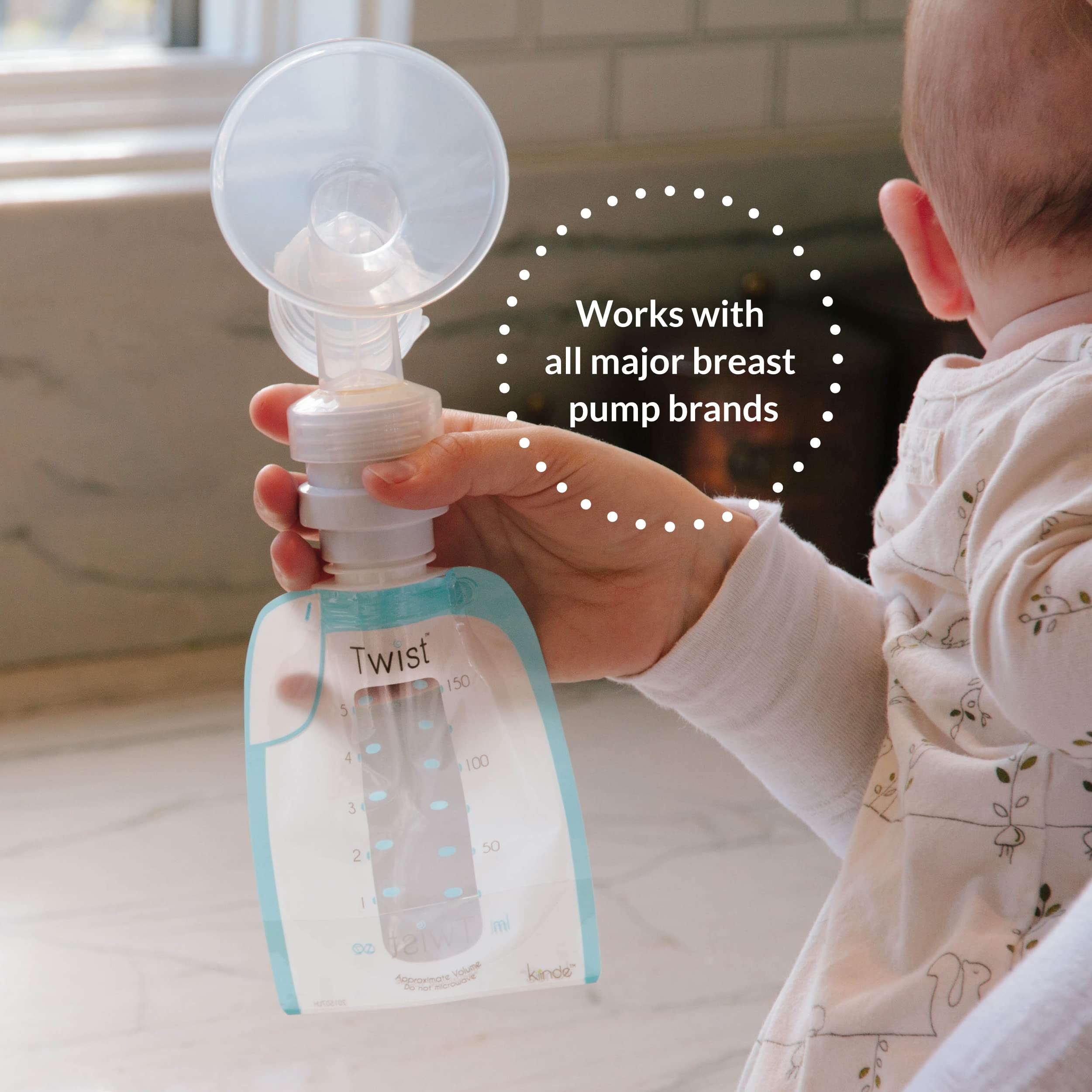 Kiinde Twist Universal Direct-Pump Feeding System and Bottle Warmer Gift Set - Perfect for Breastfeeding Moms, On-the-Go Feeding & Baby Shower Gifts