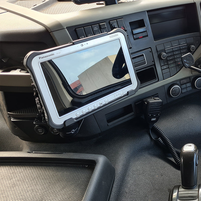 Industrial Evolution InDash Mount for Volvo FM Generation 4 (2014+) - Premium Truck Dashboard Mount for GPS & Smartphones - Perfect for Long-Haul Trucking & Fleet Management