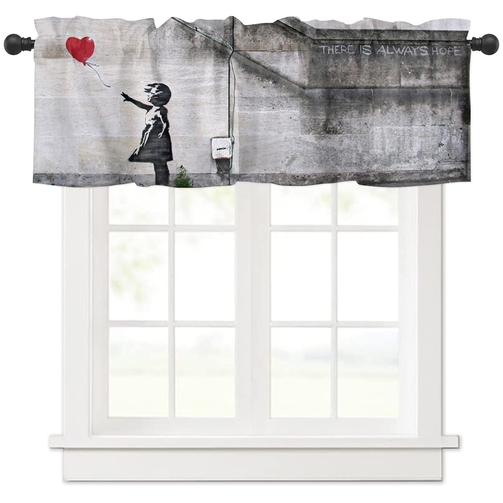 Light Filtering Short Valance Curtains 54