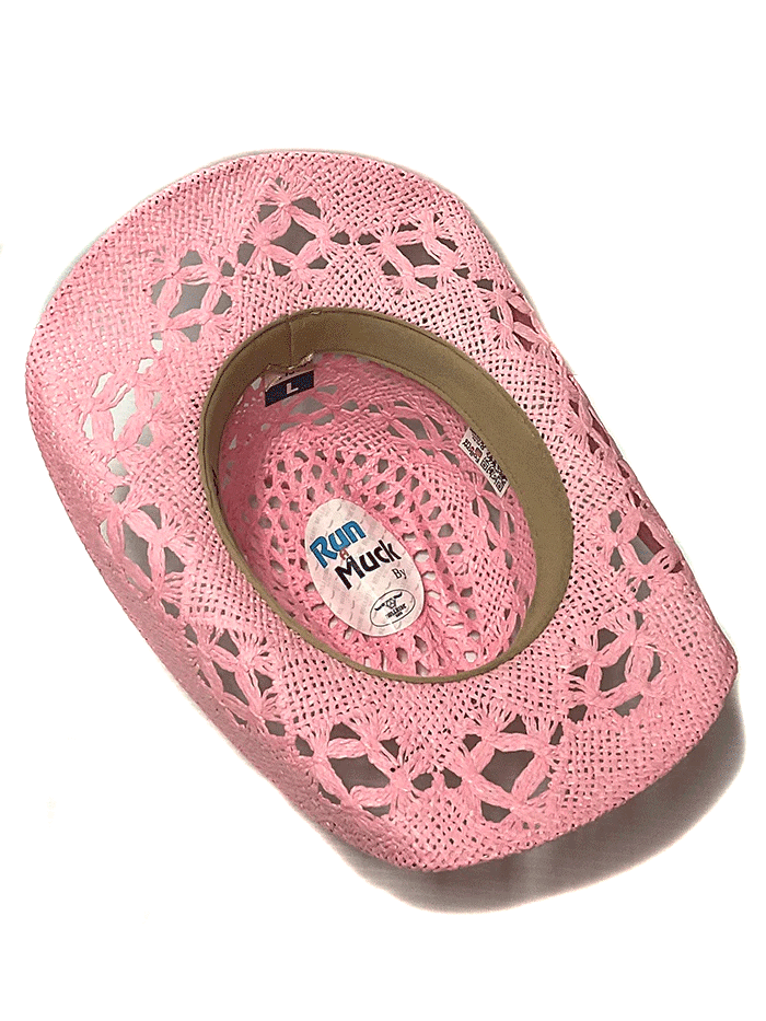 Bullhide NAUGHTY GIRL 2649P Western Straw Cowgirl Hat in Pink - Perfect for Summer Rodeos, Country Music Festivals & Beach Vacations
