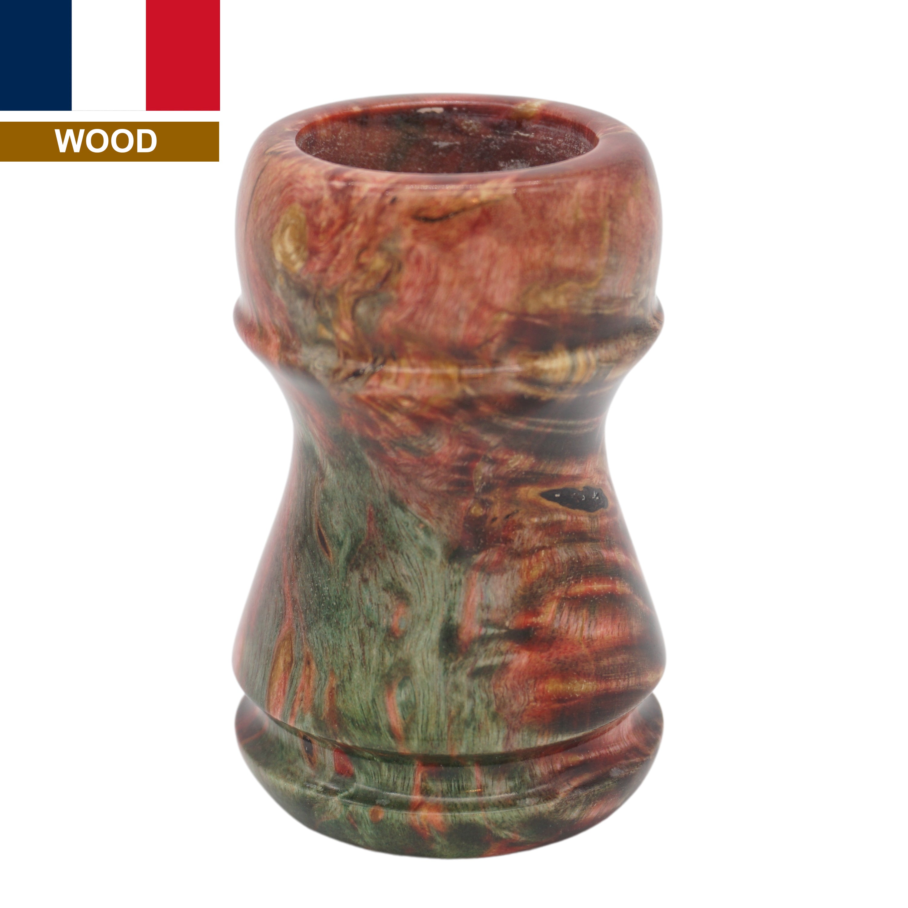 Premium Karelian Birch Stabilized Wood Handcrafted Shaving Brush Handle - Fits 24mm & 26mm Knots - Ideal for Wet Shaving, Grooming Kits & Luxury Bathroom Accessories