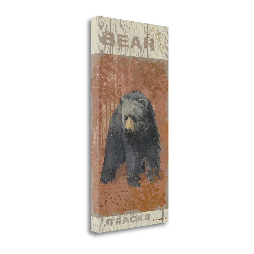 Bear Tracks by Anita Phillips - Premium Giclee Art Print on Gallery Wrapped Canvas, Ready to Hang Wall Decor for Living Room, Bedroom & Office