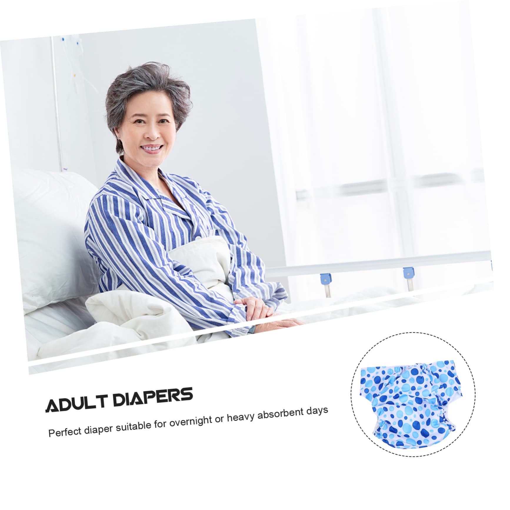 Healeved 8 Pcs Adult Diapers for Women & Men - Disposable Briefs, Incontinence Underwear, Overnight Protection - Ideal for Bedwetting, Postpartum Care, and Elderly Use