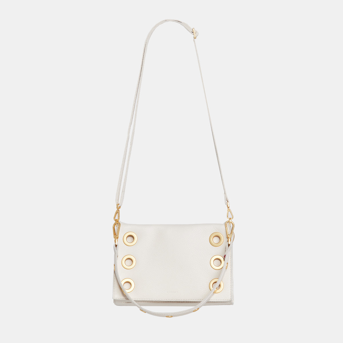 Montana Clutch Handbag - Calla Lily White & Brushed Gold Crossbody Bag for Women | Small Purse for Evening Parties, Weddings & Special Occasions