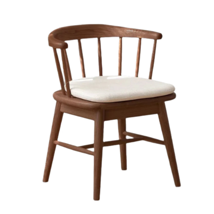 22.0x20.5x28.0 inch / 56x52x71 cm / Rich dark walnut color / Black walnut soft chair pear white - rotating legs