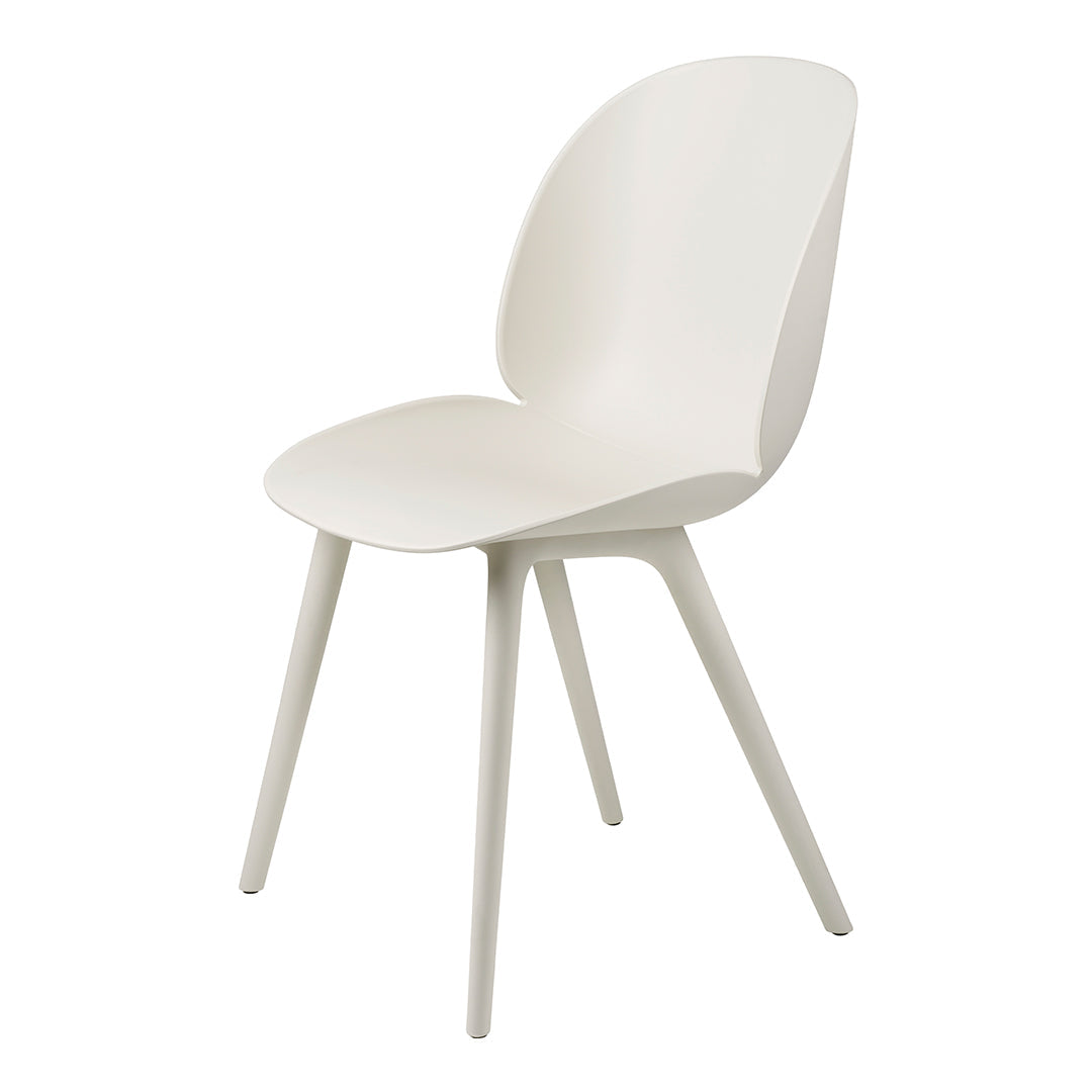 Beetle Dining Chair with Plastic Base - Modern Outdoor Patio Furniture for Garden, Poolside, and Backyard Dining