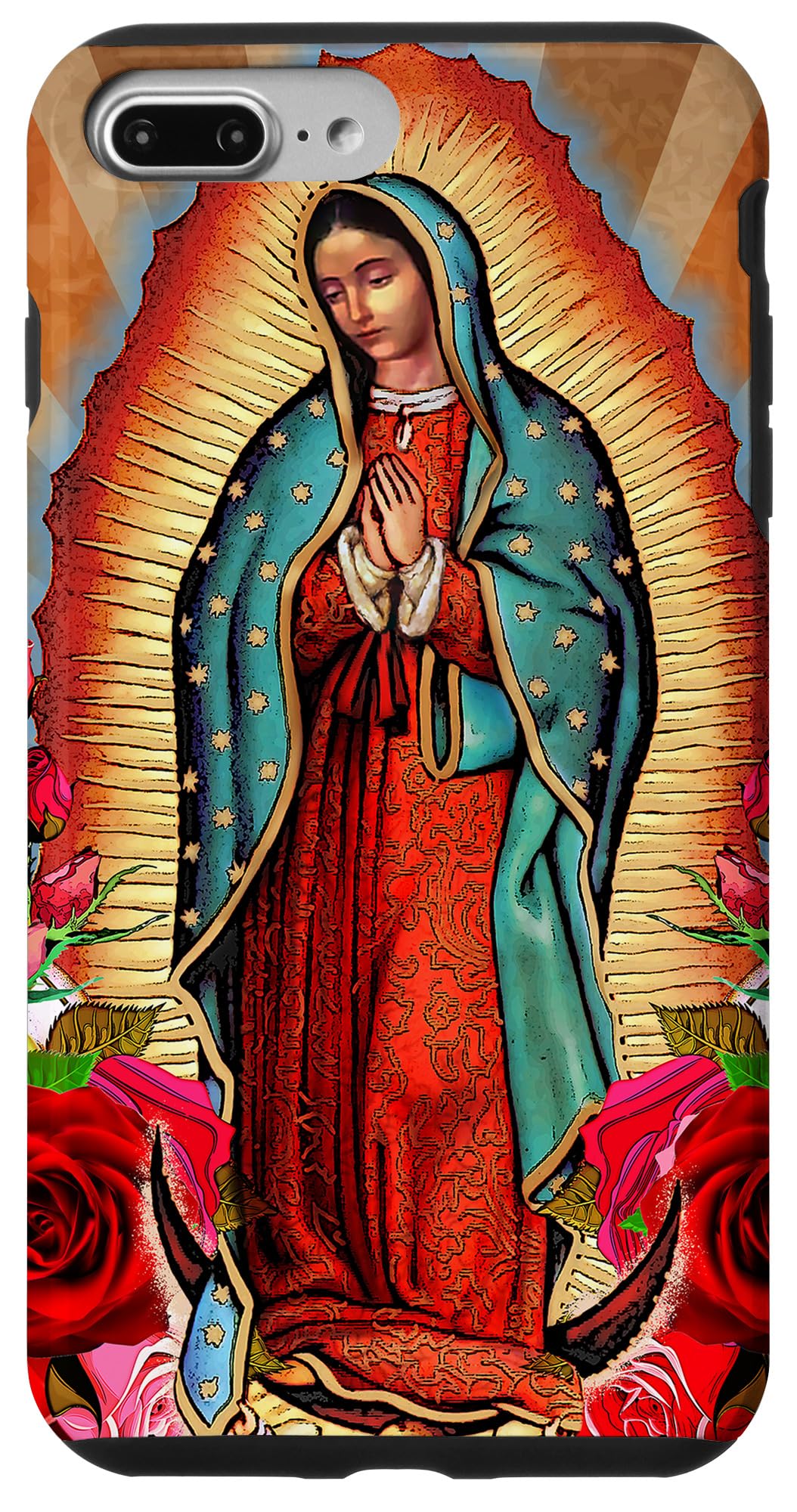 iPhone 7 Plus/8 Plus Our Lady of Guadalupe Catholic Virgin Mary Case - Durable Protection for Devotional Use at Church or Daily Life