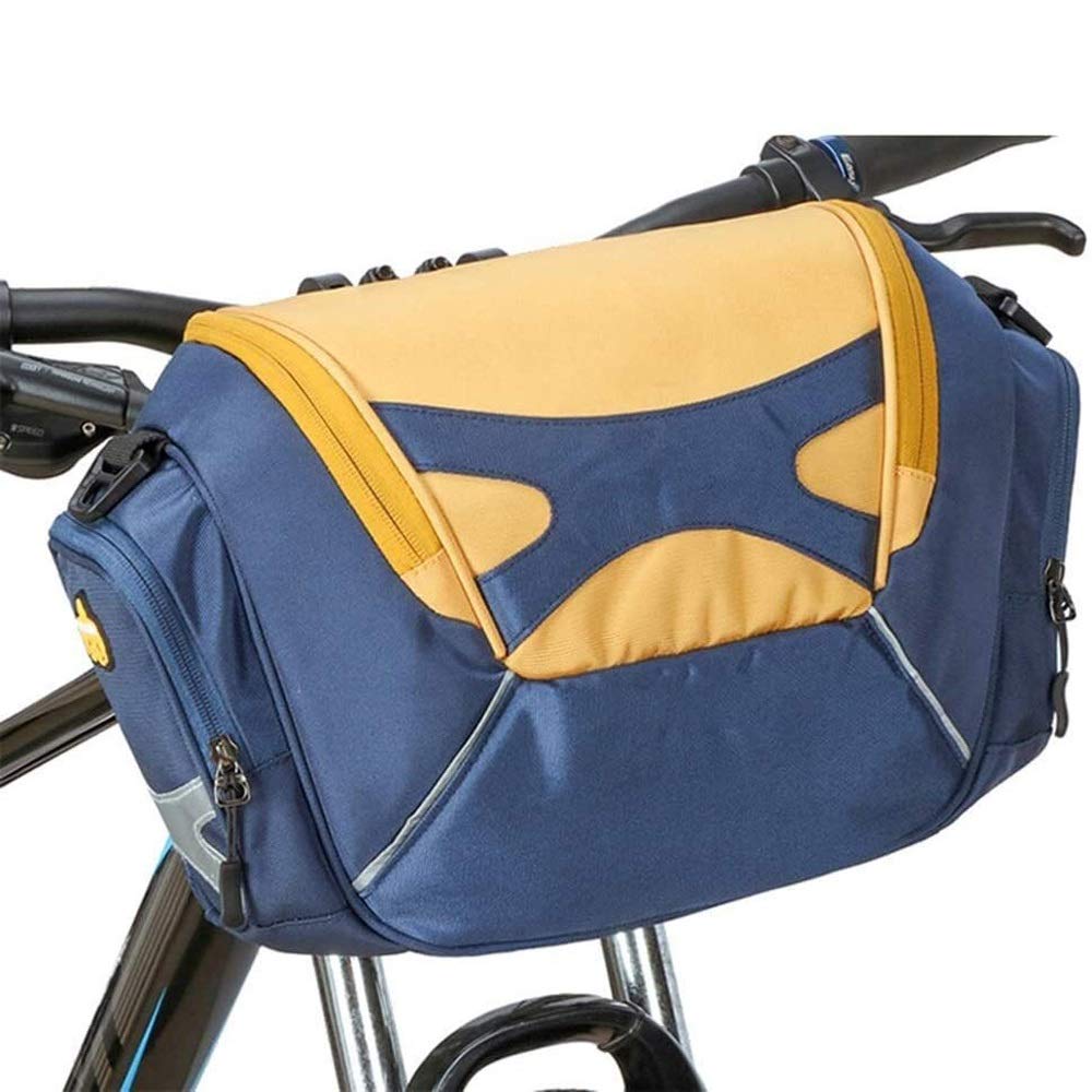 **Waterproof Bike Frame Bag - Durable Bicycle Handlebar Bag with Reflective Stripe - Front Tube Storage for Cycling, Commuting & Outdoor Adventures**
