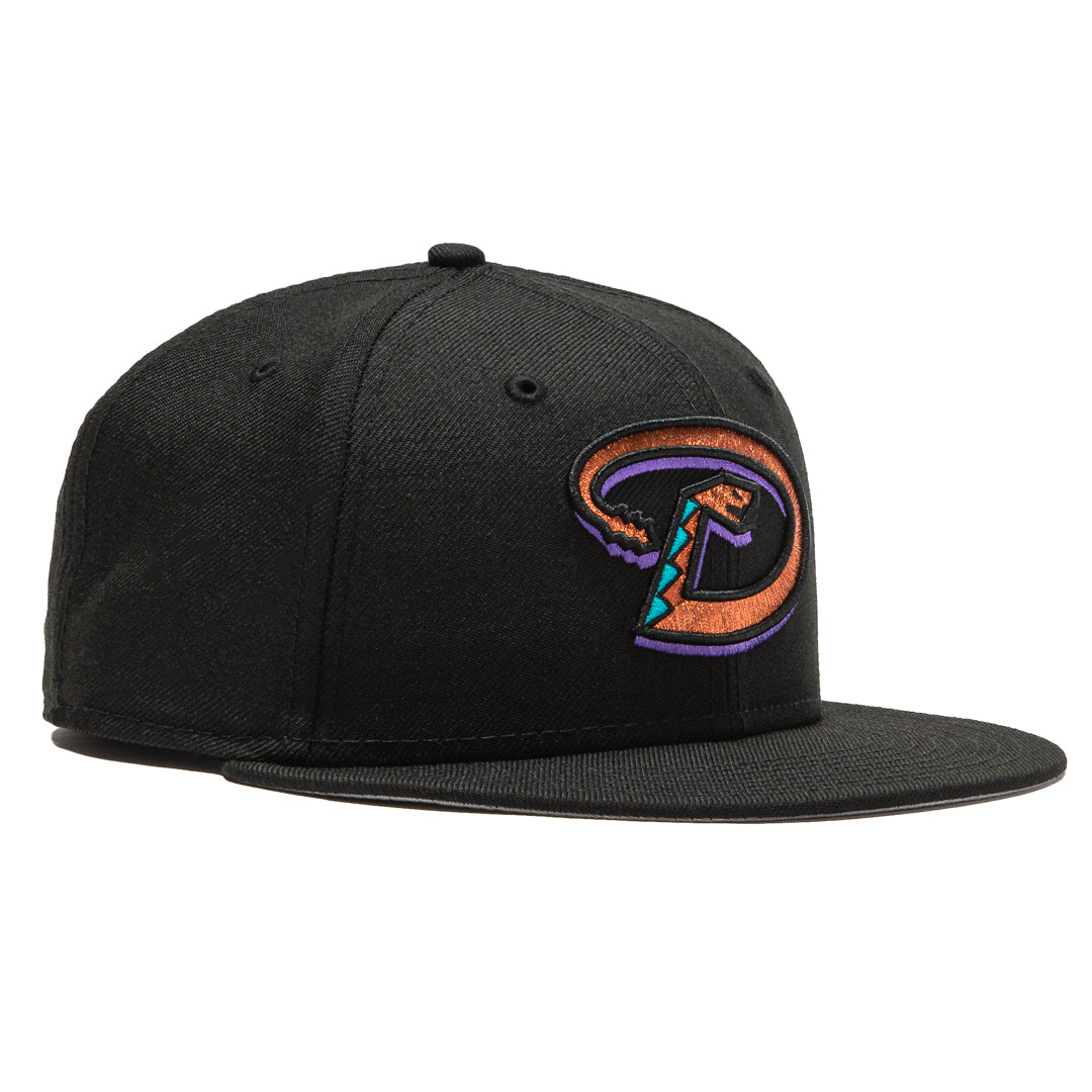 New Era 59Fifty Retro On Field Arizona Diamondbacks Baseball Cap - Black & Metallic Copper for Men's Fashion & MLB Fan Collection | Perfect for Game Day, Sports Events & Streetwear Style