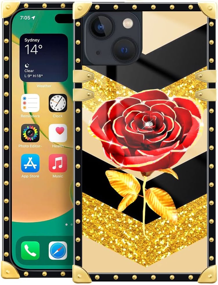 Premium Leopard Crown iPhone 14 Plus Case Cover - 6.7 Inch Shockproof Protective Phone Case for Women & Men | Perfect for Everyday Use, Travel & Outdoor Activities