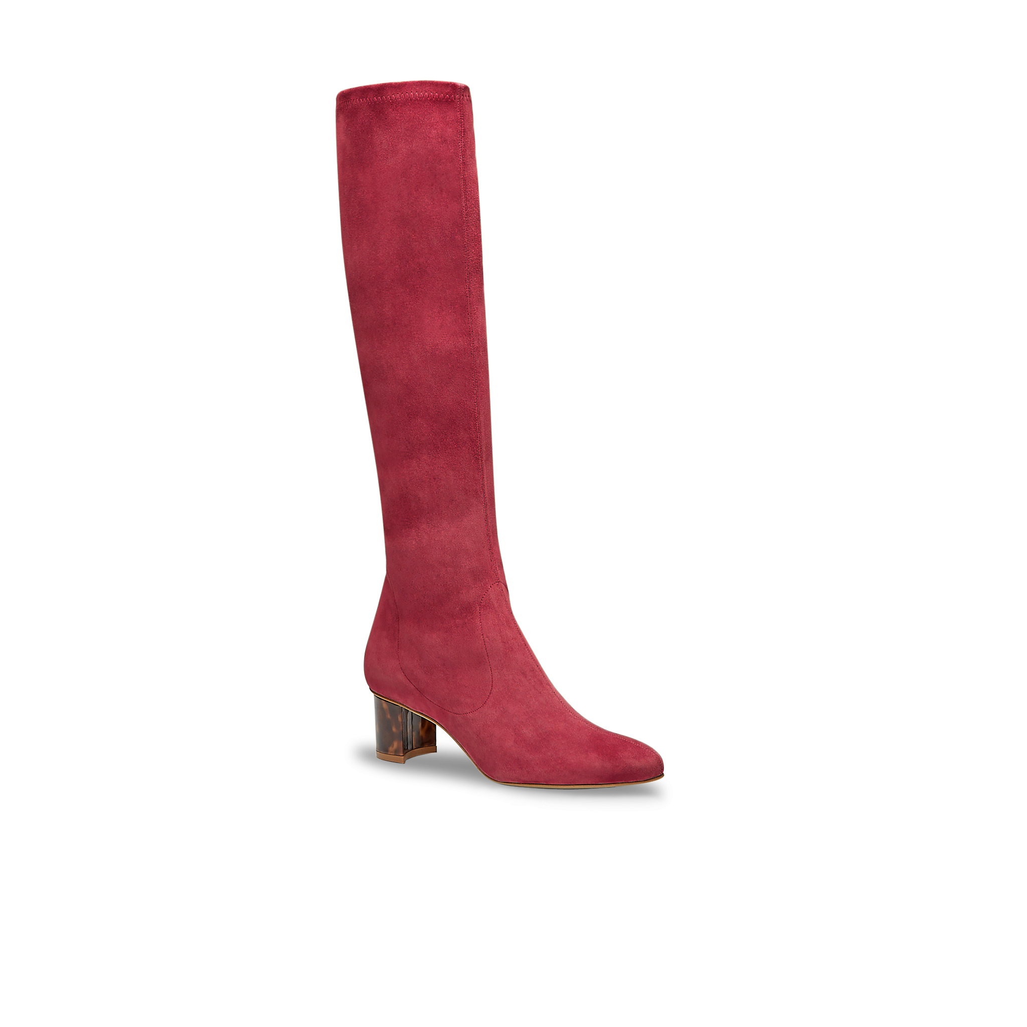 Alexandra 50 Burgundy Stretch Suede Pumps - Women's Comfortable High Heels for Work, Party & Special Occasions