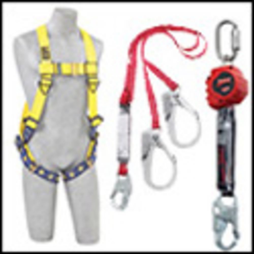 3M DBI SALA Universal Full Body Safety Harness with Back & Side D-Rings - Stainless Steel Hardware for Construction, Roofing & Fall Protection Work