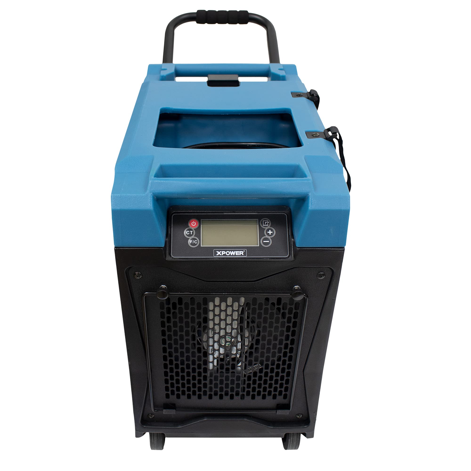 XPOWER XD-85L2 145-Pint Commercial Dehumidifier with Auto Drain Pump - Heavy Duty Moisture Remover for Water Damage Restoration, Flood Cleanup, Basement, Mold & Mildew Control - Ideal for Home, Warehouse & Construction Sites (Blue)