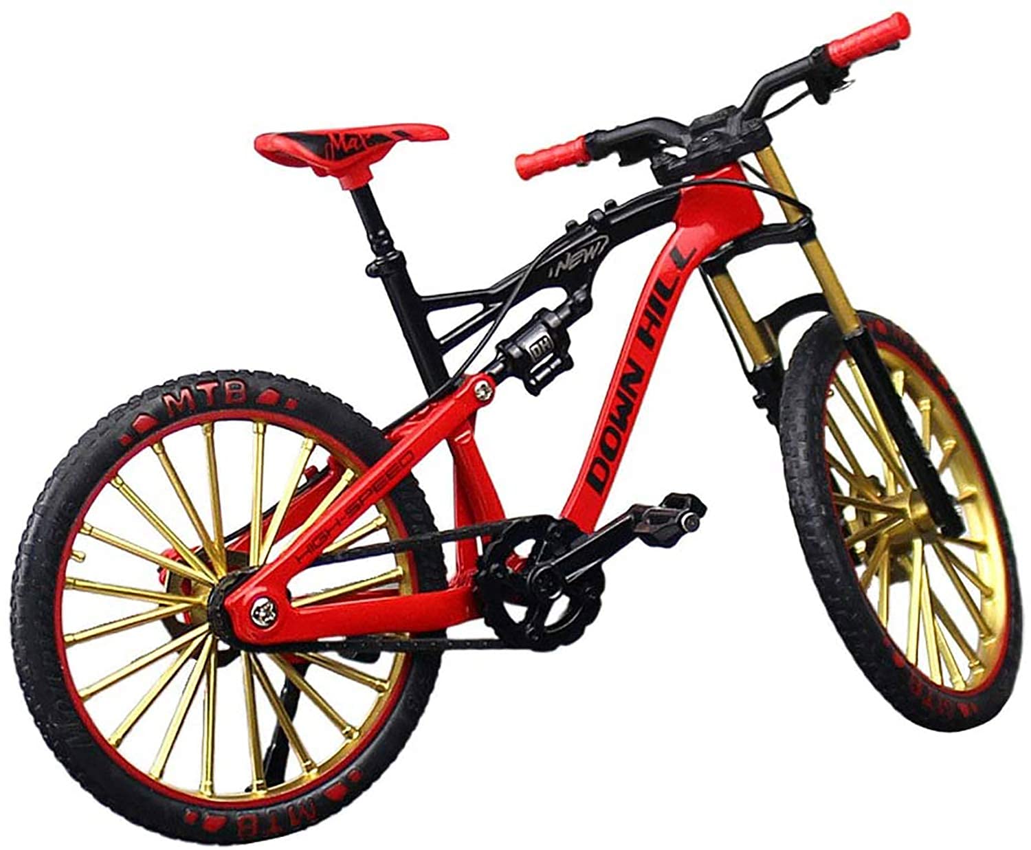 Bestie Toys 1:10 Scale Die-Cast Zinc Alloy Hybrid Mountain Bike - Miniature Downhill Bicycle Model for Collectors & RC Enthusiasts - Perfect for Display, Dioramas & Racing Scenes