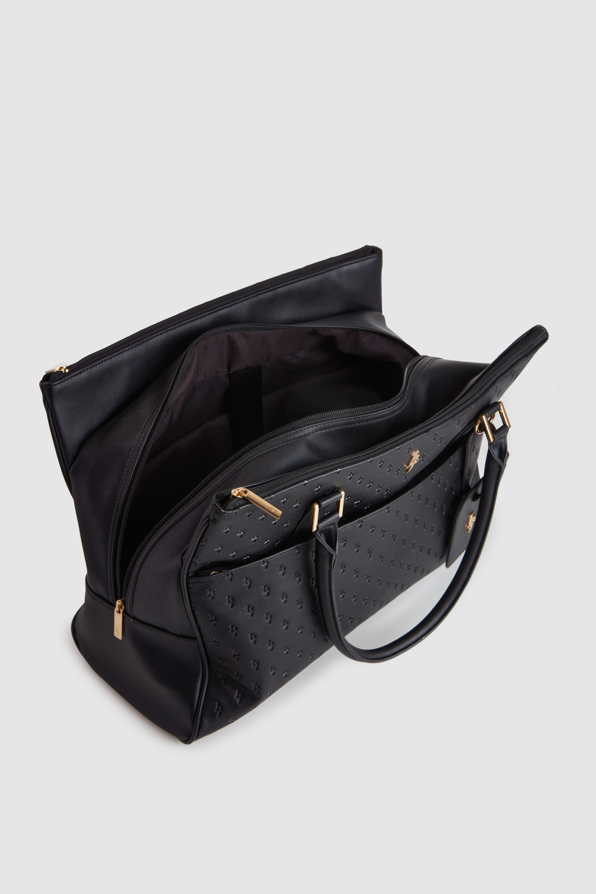 Stylish Embossed Travel Tote Bag for Women - Waterproof & Spacious Carryall for Work, Gym, Beach & Weekend Getaways