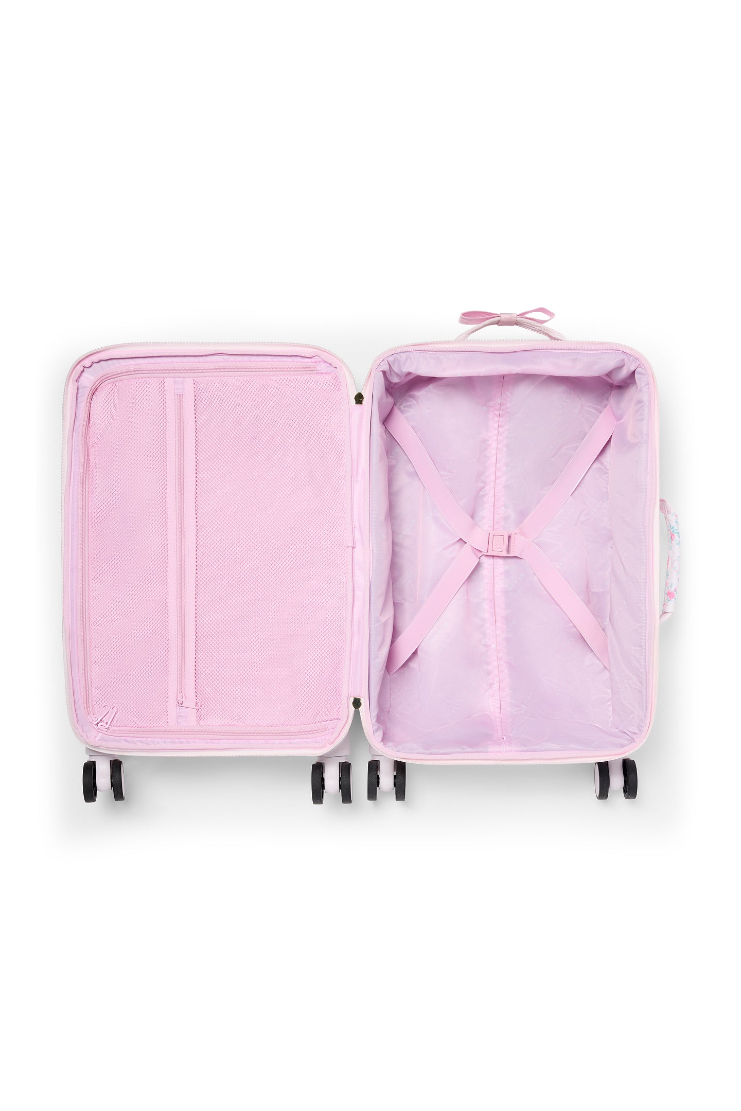 STATE x LoveShackFancy Logan Carry On Luggage - Stylish Pink Floral Hardshell Suitcase for Women, Perfect for Air Travel & Weekend Getaways