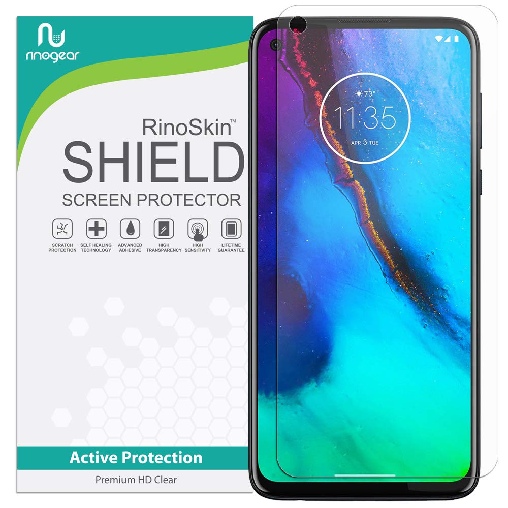 RinoGear Screen Protector for Moto G Stylus - Case Friendly, Flexible TPU Film with Full Coverage - Perfect for Everyday Use, Travel & Work Protection