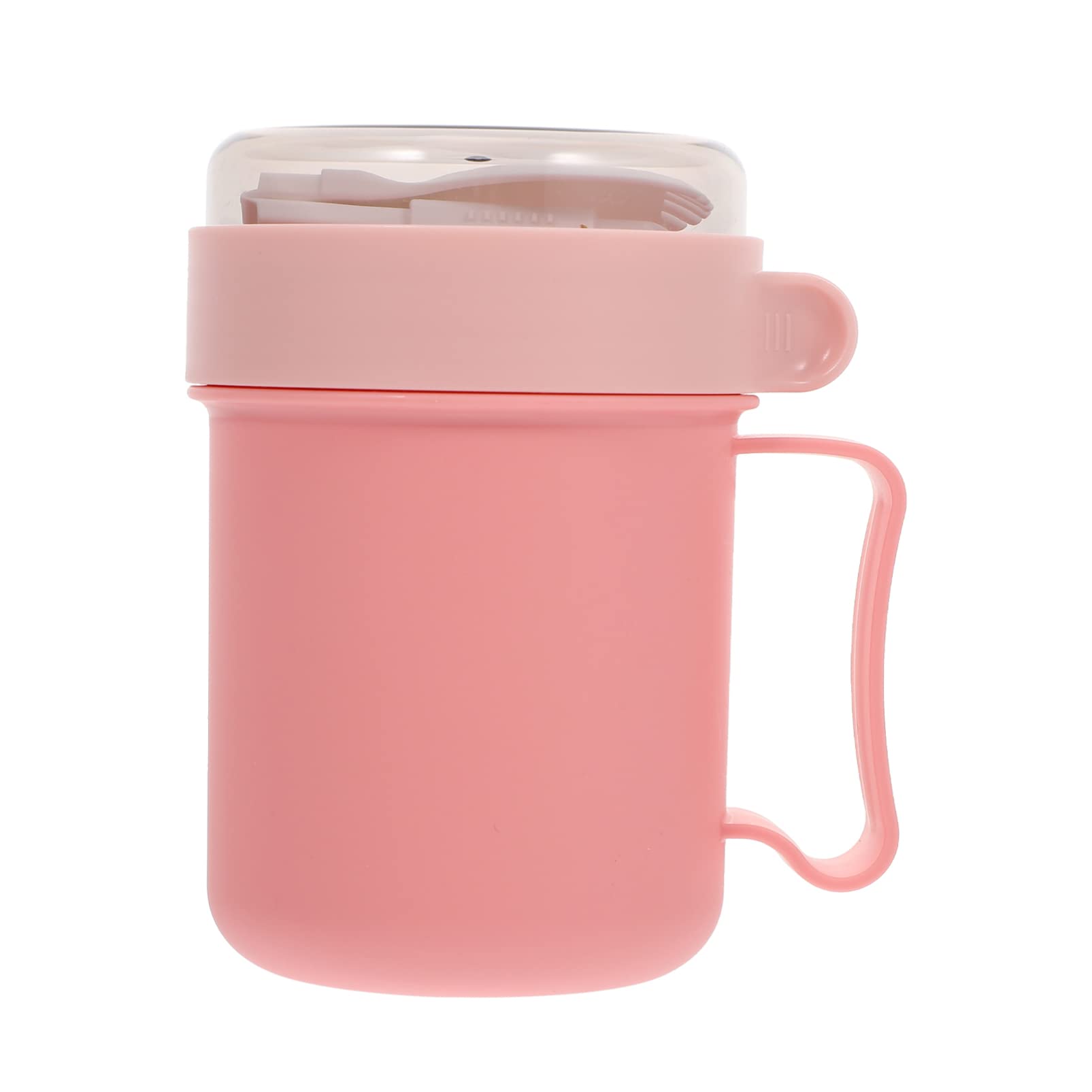 Hemoton 1 Set Microwave-Safe Cereal & Soup Cups - 12oz Insulated Food Containers for Breakfast, Lunch & Snacks | BPA-Free PP Plastic | Office, Travel & Takeout Use | Includes Milk Cup & Soup Mug