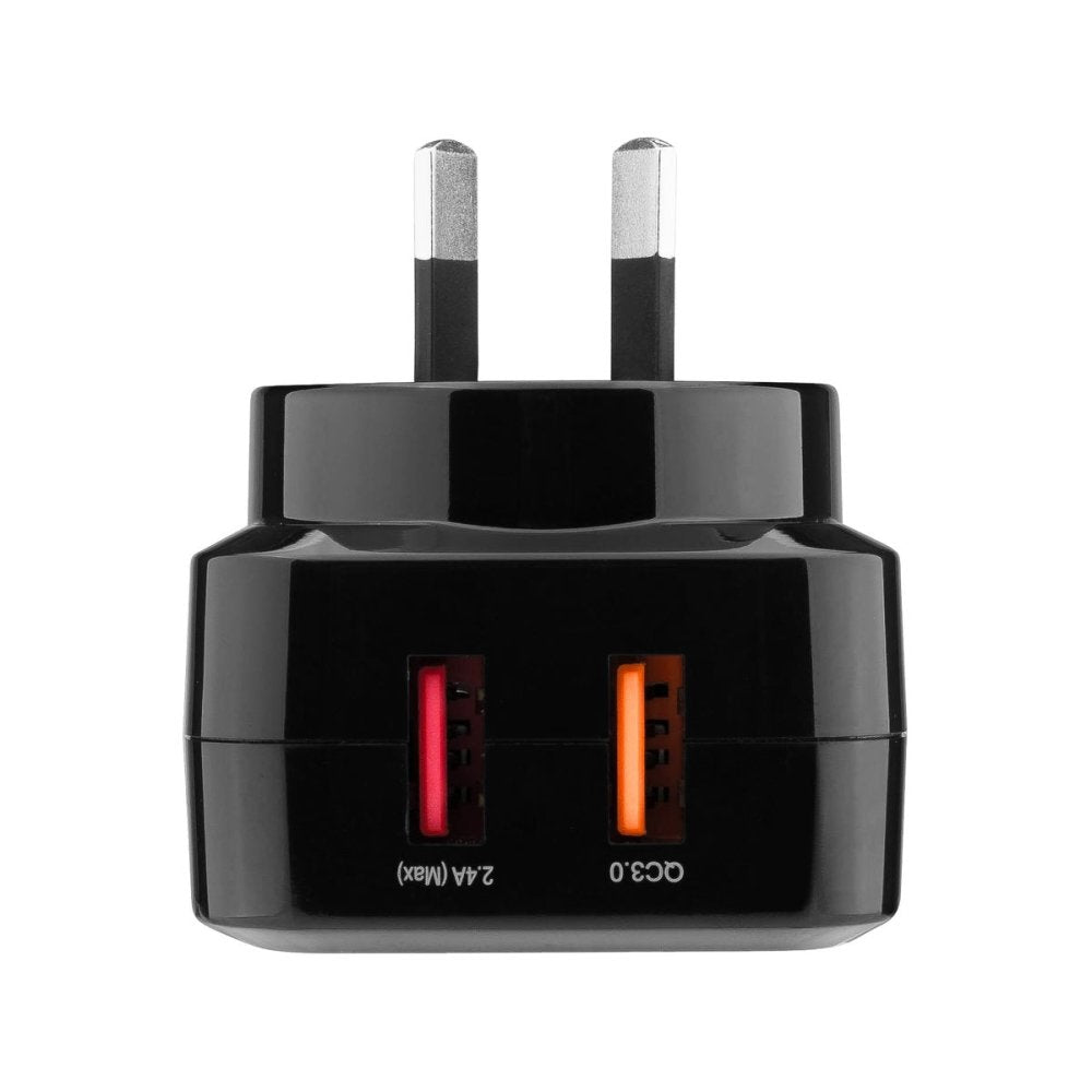 3sixT Fast Wall Charger with 5.4A Output & 1m Micro USB Cable - Quick Charge for Smartphones, Tablets, Power Banks - Perfect for Home, Office, Travel Charging Needs