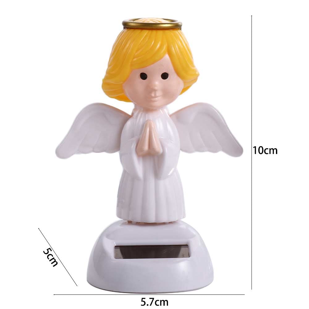 Solar Powered Dancing Toys - Angel Solar Dancing Figures & Shaking Hand Doll - Fun Car Dashboard Decor for Window Decoration | Perfect for Office Desk, Home Decor & Gift Giving