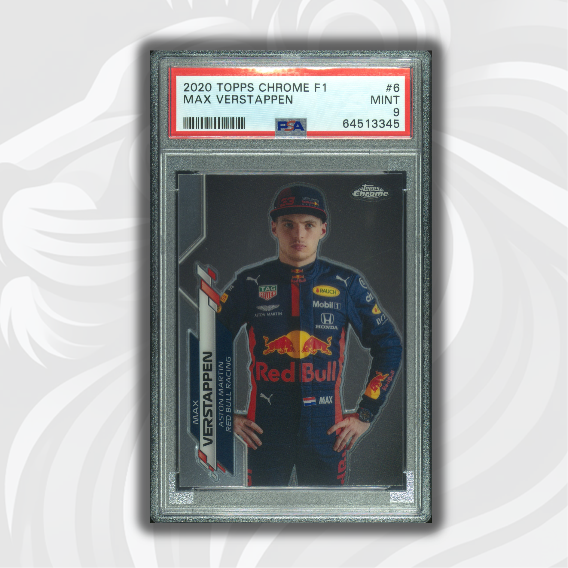 PSA 9 Graded Max Verstappen #6 Racing Card - Collectible Sports Memorabilia for F1 Fans & Card Collectors | Perfect for Display, Trading, and Investment