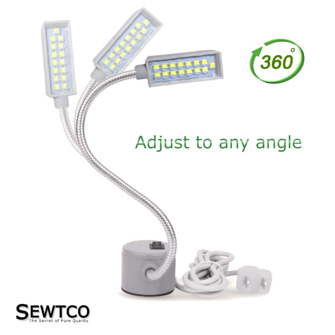 Energy-Saving 15-LED Flexible Gooseneck Work Light with Magnetic Base - White 9