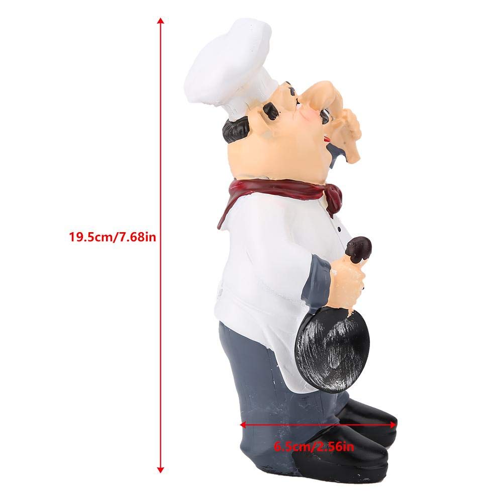 Premium Wal Front Resin Decorative Ornaments - Miniature Chef Figurine for Kitchen Countertop, Table & Restaurant Decor (71110-04) | Perfect for Home, Cafe & Shop Display