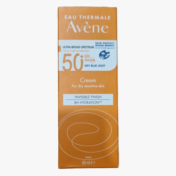 Avene Ultra High Protection SPF 50+ Sunscreen Cream 50ml - Broad Spectrum UVA/UVB Defense for Face & Body, Water-Resistant, Sensitive Skin Care - Perfect for Beach, Swimming & Outdoor Activities
